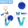 MWOOT Name Letter Keyring Blue, Blue-v