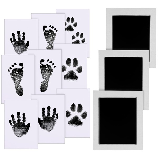 Zemiu Baby Handprint and Footprint L Standard 10x8 cm,3 Pcs