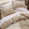 Bedsure Bedsure Deep Beige Duvet Cover Full Size - 3