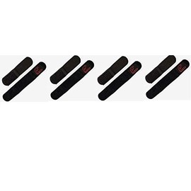 Set of 8 BEHR Velcro Neoprene Rod Bands Black Pack of 4 Round and 4 Set 21 cm + Free Petri Heil. [German Language