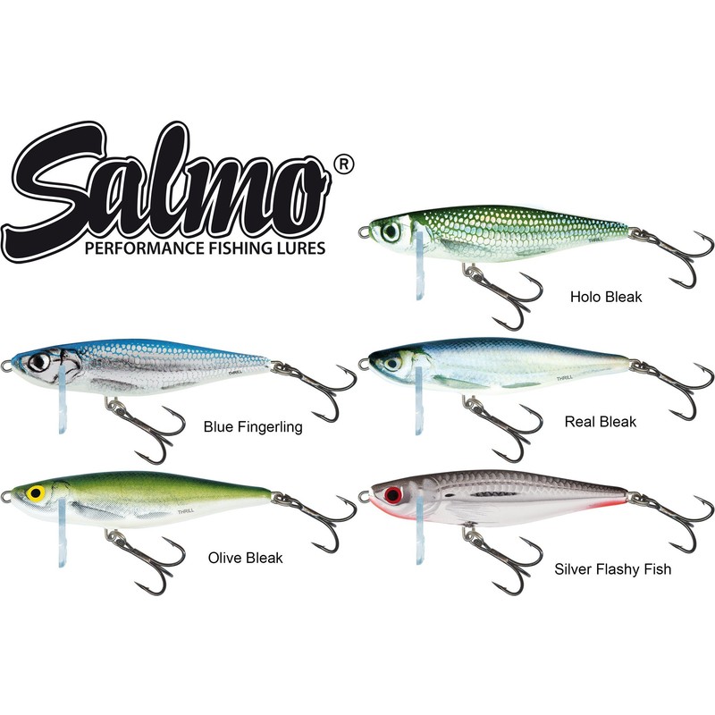Salmo Thrill Wobbler Sinking, Colours: Real Bleak, Length / Weight