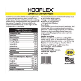 Absorbine Hooflex Concentrated Hoof Builder Supplement Pellets, 11lb Bag / 90 Day Supply