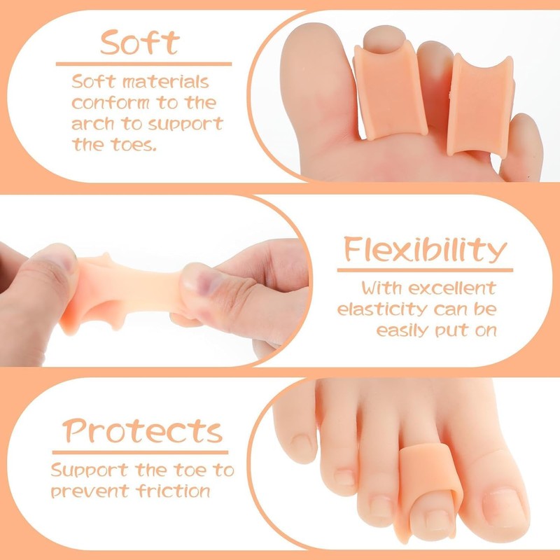 14PCS Hammer Toe enderetener Corrector, separseparseparseparseparseparseparseparcorrecde dedo del pie tablipara