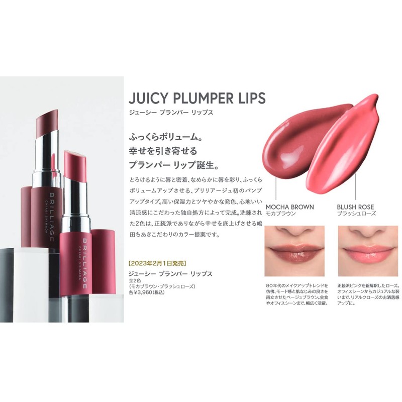 Brilliage Juicy Plumper Lips Mocha Brown [Chiaki Shimada Produce Brand]