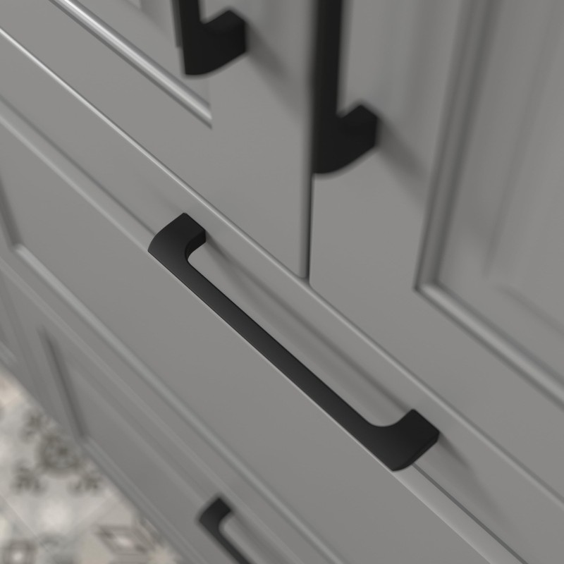 monti hardware | 1 Pack Flat Black 5 Inch Hole
