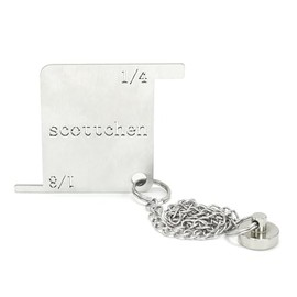 SCOTTCHEN Báscula de seguridad para amoladora de banco, acero inoxidable, amoladora de banco con imán antipérdida, con estuche de almacenamiento, 1 paquete