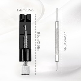 Watch Link Removal Kit, Tools to Adjust and Remove Bracelets，Pin Remover for Sizing Strap, Watches Sizing Adjustment Tool Kit for Watches Repair and Sizing, Watch Band Adjustment Tool Kit (Black)