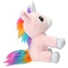 Depesche 12278 Ylvi Cuddly Toy Unicorn in Pink with Rainbow