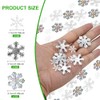 CODIRATO Pack of 300 Snowflake Table Decoration Confetti Glitter Snowflake