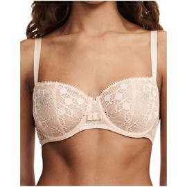 Chantelle Women's Day to Night Lace Unlined Demi Bra, Nude Blush, 32E (32DD)