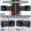 MIVITOOM 3.5-Inch Cabinet Password Hasp Locks, 3-Digit Combination Door Lock