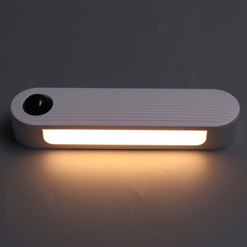 LED Body Sensing Lamp White Mini Strip USB Recharge Smart