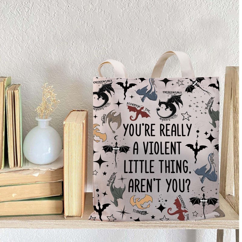PLITI Fourth Wing Tote Bag You're Really A Violent Little