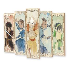 Open Road Brands Nickelodeon Avatar: The Last Airbender Panel Wood Wall Decor - Avatar Picture for Kids' Bedroom or Play Room
