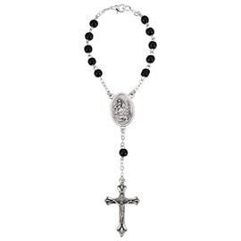 Autorosenkranz Black Mottled, with clasp