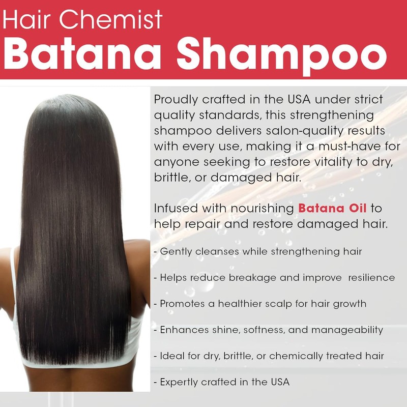 Hair Chemist Batana Strengthening Shampoo 33.8 oz. - Strengthening Batana
