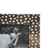 Foreside Home & Garden White Polka Dot Pattern 4x6 inch