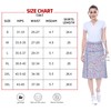 Women's Midi Length Skorts Skirts with 3 Pockets - High