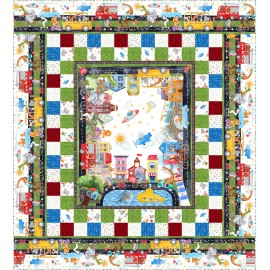 In The Beginning On The Go RED BICYCLES Fabric Cotton BTHY