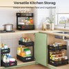 Under Sink Organizer, 2 Pack 2 Tier Pull out Cabinet