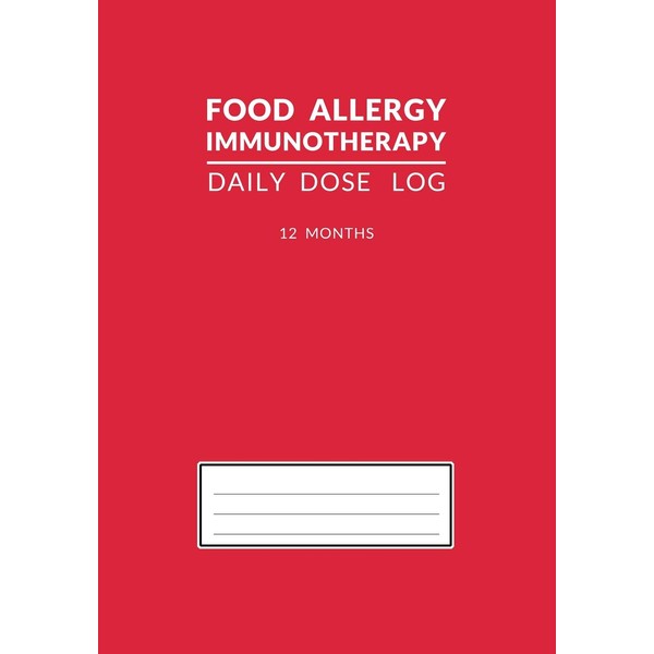 Food Allergy Immunotherapy Daily Dose Log: Red OIT SLIT 12