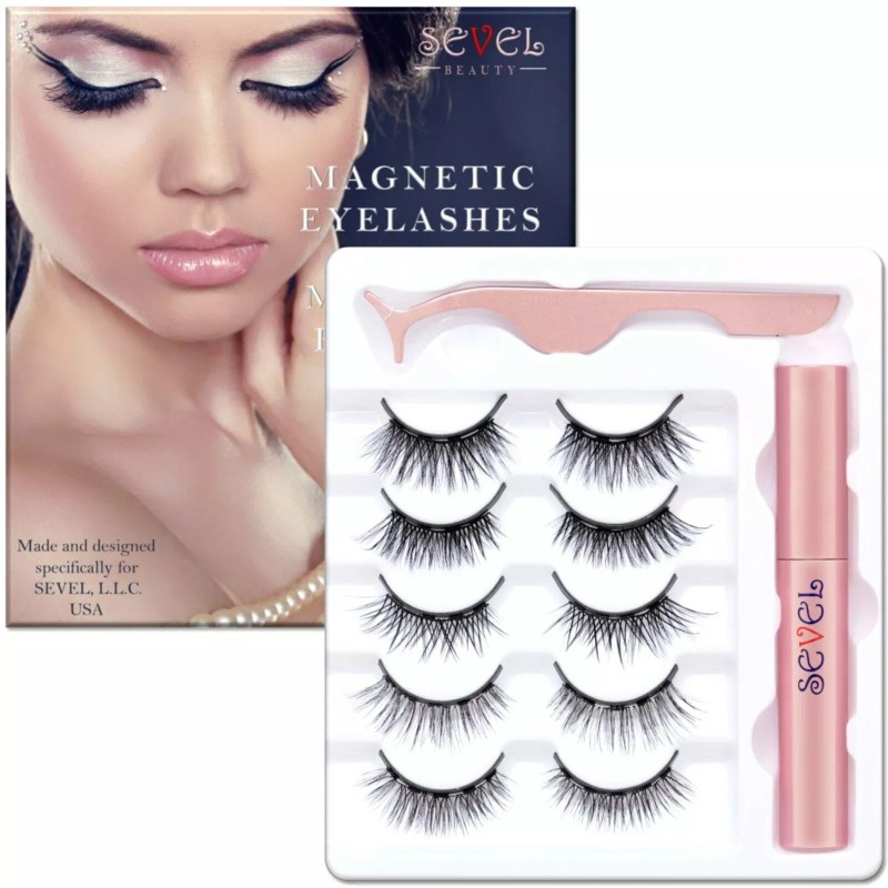 Magnetic Eyelashes False Lashes Natural Look No Glue Needed.