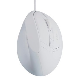 Nakabayashi MUS-UKF208W Digio2 Ergonomic Mouse, 5 Buttons, BlueLED, White