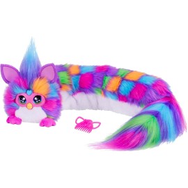 FURBY DJ Interactive Toy Neon Star Snuggly Electronic Plush Toy Music & Lights