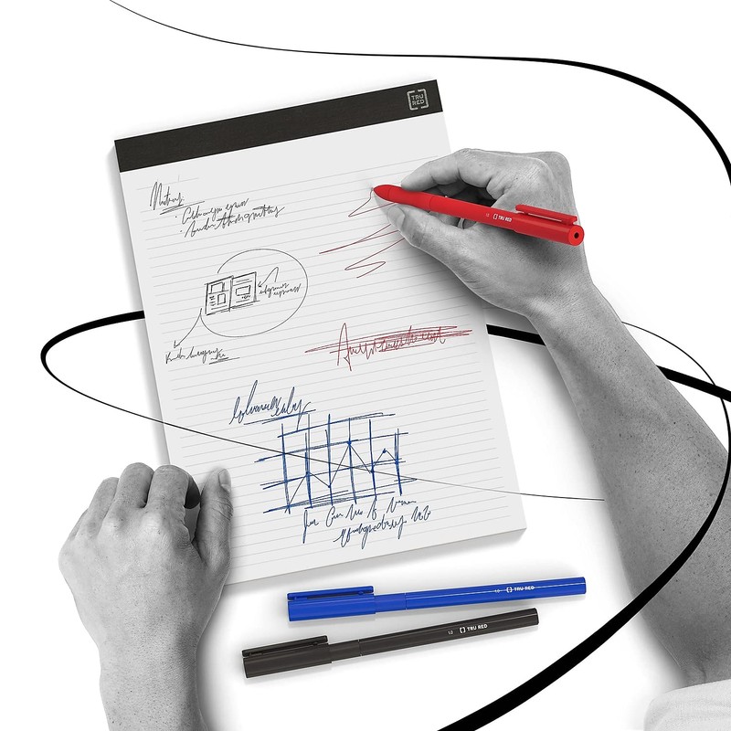 TRU RED Staples Ballpoint Pen, Medium Point, 1.0mm, Black, 36/Carton