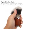 Nylon Men Shaving Brush with Wooden Handle Lightweight Soft for