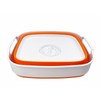 SAMMART 7.5L Collapsible Dishpan with Draining Plug - Foldable Washing