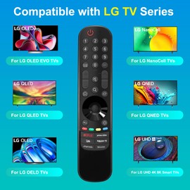 Replacement for LG Magic Remote Universal Remote for LG Smart TV Remote Magic Remote Control Compatible with Many LG smart TV Models LG OLED QNED NanoCell 4K Smart TVs (NO Voice & NO Pointer Function)