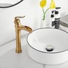 Antique Brass Waterfall Bathroom Faucet GGStudy Single Handle One Hole
