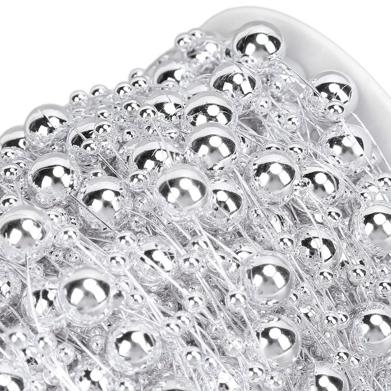 1 Roll Pearl Beads Chain Artificial Pearl Strand Trim String