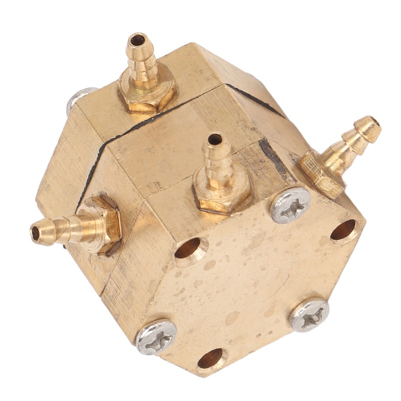 Hexagonal Dental Water Valve Good Passability Copper Water Pressure Regulator
