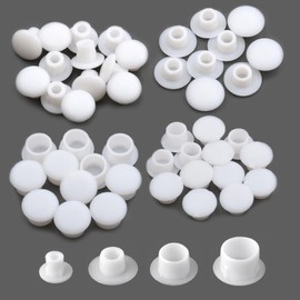Cover Caps for Drill Holes Pack of 200 Hole Plugs Drill Hole Cover Caps Screws Cover Plugs Hole Cover White 5 mm 6 mm 8 mm 10 mm
