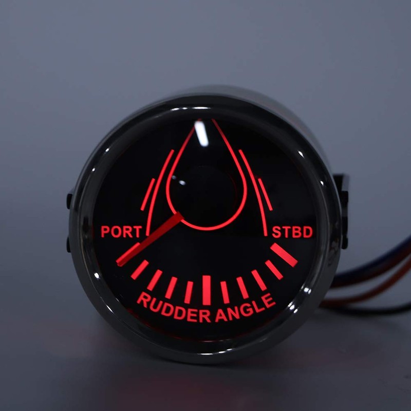 Rudder Angle Indicator, 52mm Boat Rudder Angle Gauge 0 190