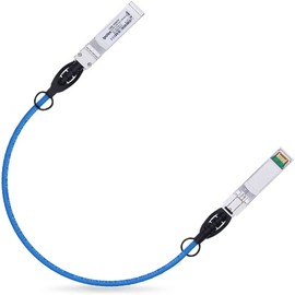 Cable de 10 G SFP+ Twinax, cable pasivo de cobre (DAC), 0,3 m en azul, para Cisco SFP-H10GB-CU0.3M, Meraki, Ubiquiti, Mikrotik, Intel, Fortinet, Netgear, D-Link, Supermicro
