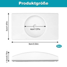 Wandschutz-Pads für Babygitter & Treppenschutzgitter – Ohne Bohren, Schutz vor Kratzern, Universell für Türen & Treppen (Weiß, 4 Stück)