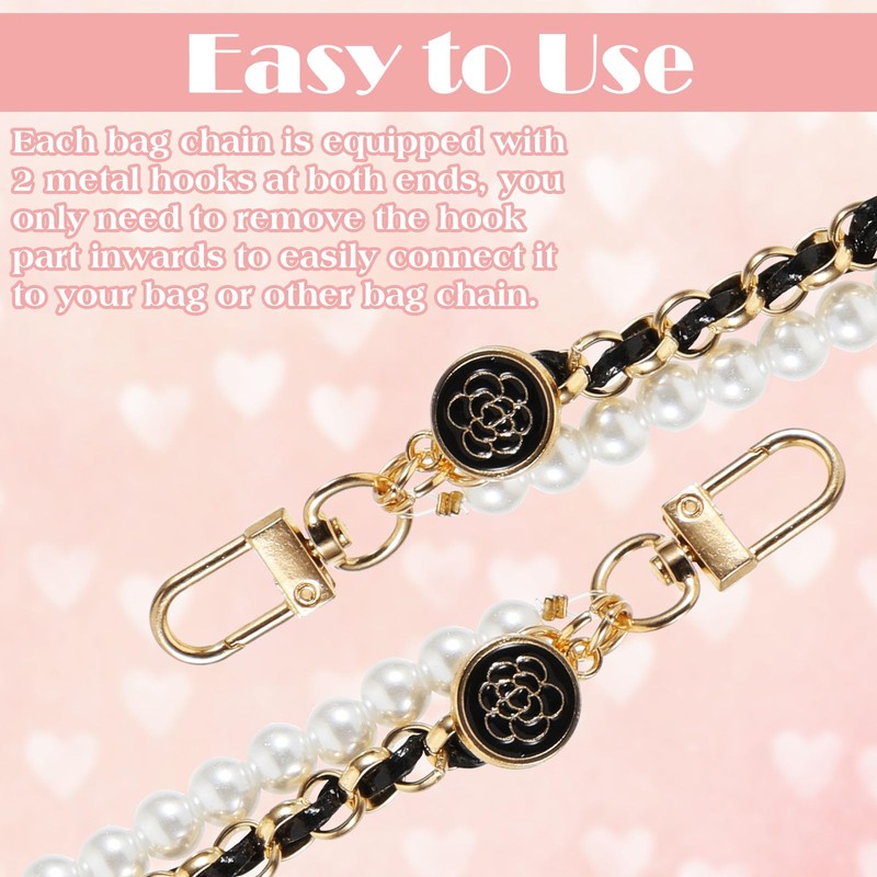 Molain 2Pcs Bag Extender Chain Purse Strap Extenders for Handbags