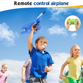 RC Plane, Remote Control Wireless Airplane Toy - RC Plane Remote Control 2CH 2.4Ghz RC Plane with Lights, Remote Control Airplanes Foam RC Fighter Airlane Jet for Adults Kids (RC plane)