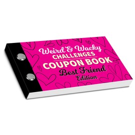 RED OCEAN Coupon Book Gift For Friend, Novelty Best Friend Coupons, Friendship Gifts, Fun Challenges Coupon Book, Birthday Christmas For Friends Bestie BFFS, Friendship Gifts For Girls