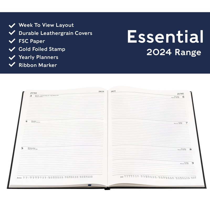 Collins Debden Collins Essential A4 Diary Week to View Planner