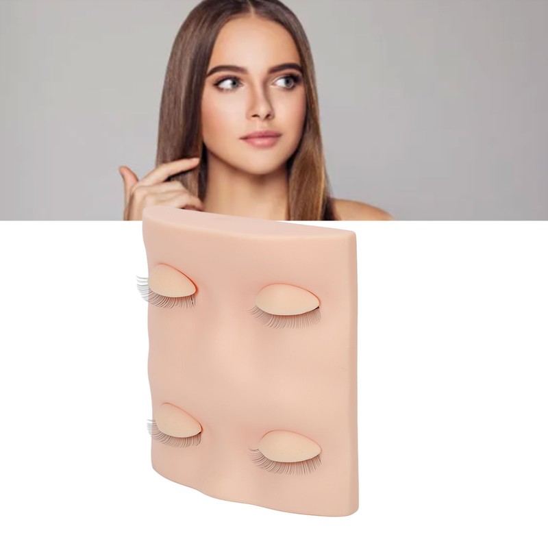 Lash Mannequin Head with with 3 Pairs Replacement Eyelids Realistic