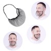 HIXNUG 100 Pieces Disposable Nylon Protective Beard Covers Black Comfortable