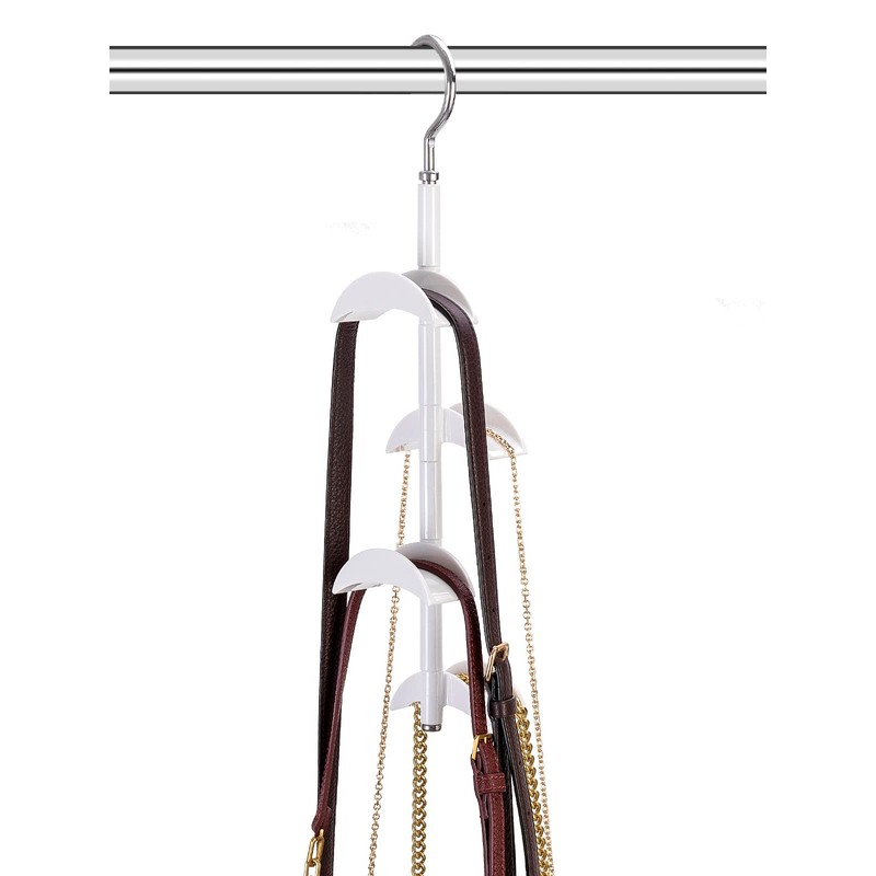 Purse Hanger for Closet - Rotating Handbag Hanging Hook Bag