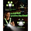 ZAPLIT Running Chest Light 500LM USB-C Hi Vis Vest 2-Colour