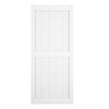 JUBEST 36"x84" White Sliding Barn Door, MDF Wood with Water-Proof