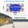 Fishing Treble Hooks Kit High Carbon Steel Hooks Strong Sharp