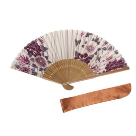 Hasegawa Women's Silk Fan, Fan Bag Included, Boxed, Daisy